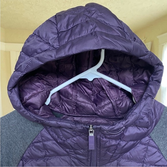 North‎ face endeavor thermoball quilted hybrid jacket grey/purple size small - Picture 5 of 13